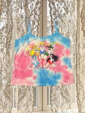 Y2K Kawaii Sailor Moon Tie Dye Cami Top